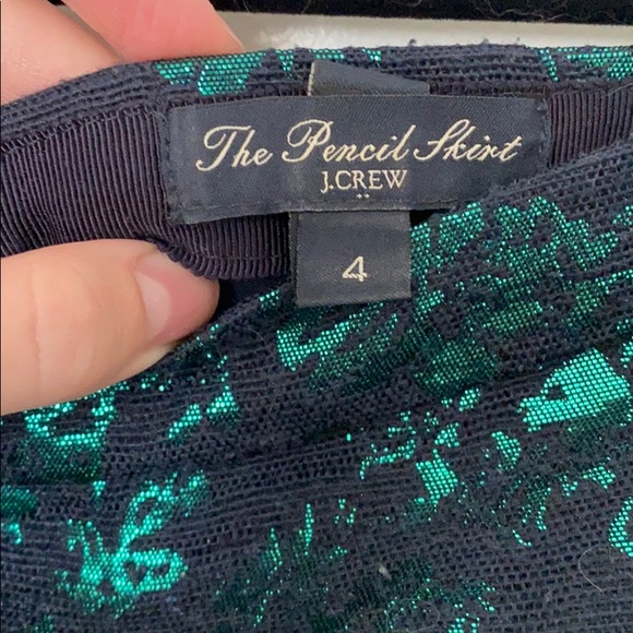 J-Crew Factory Pencil Brocade Midi Skirt - Picture 5 of 5